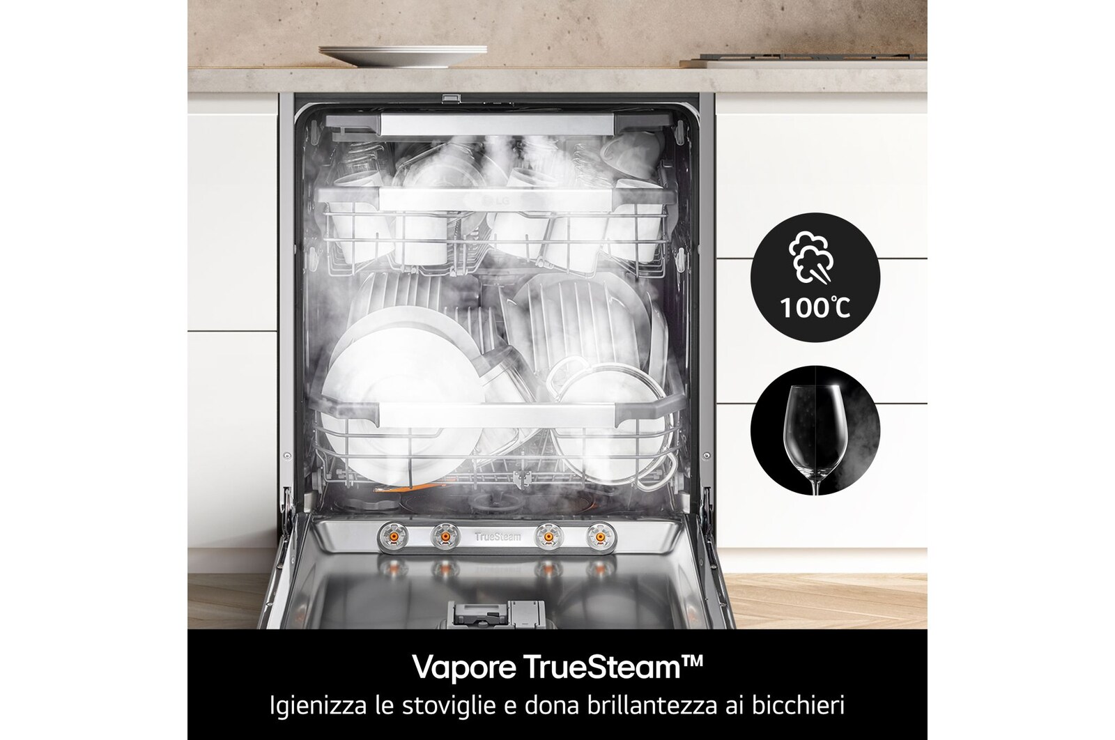 Vapore TrueSteam lavastoviglie DB375TXSW
